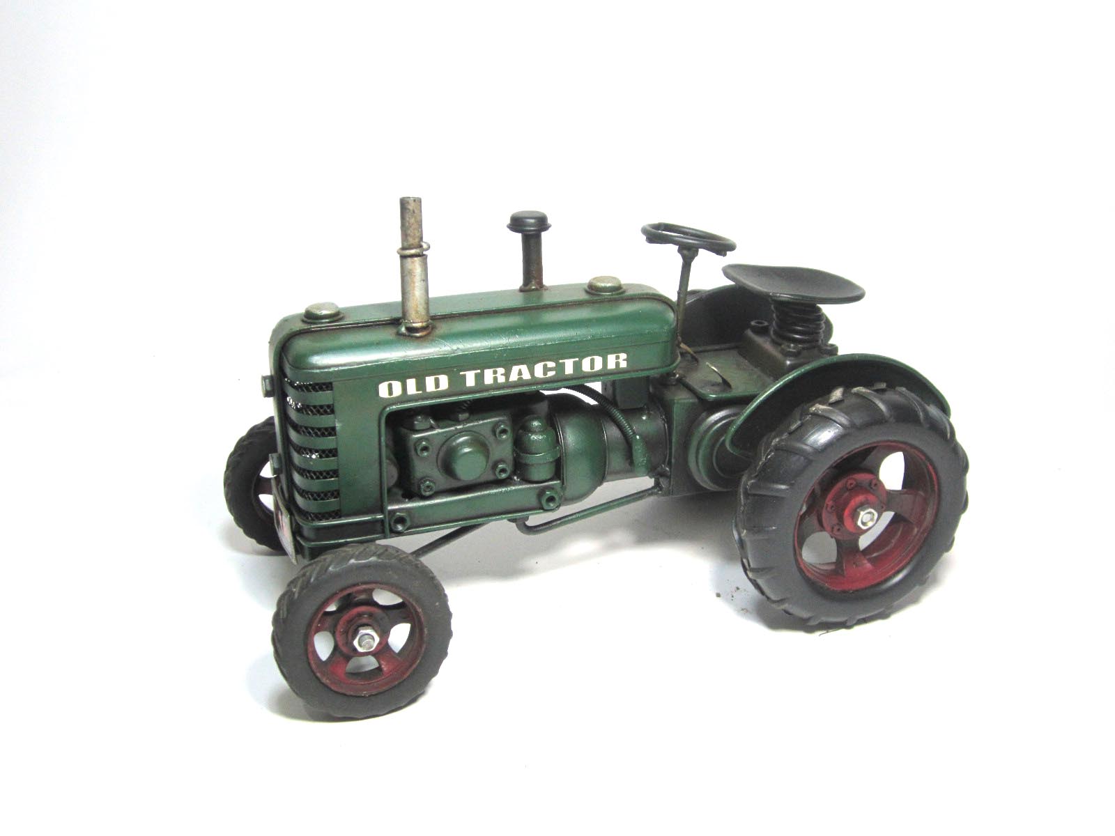 Handmade Vintage Green Metal Tractor – Rustic Farmhouse Decor