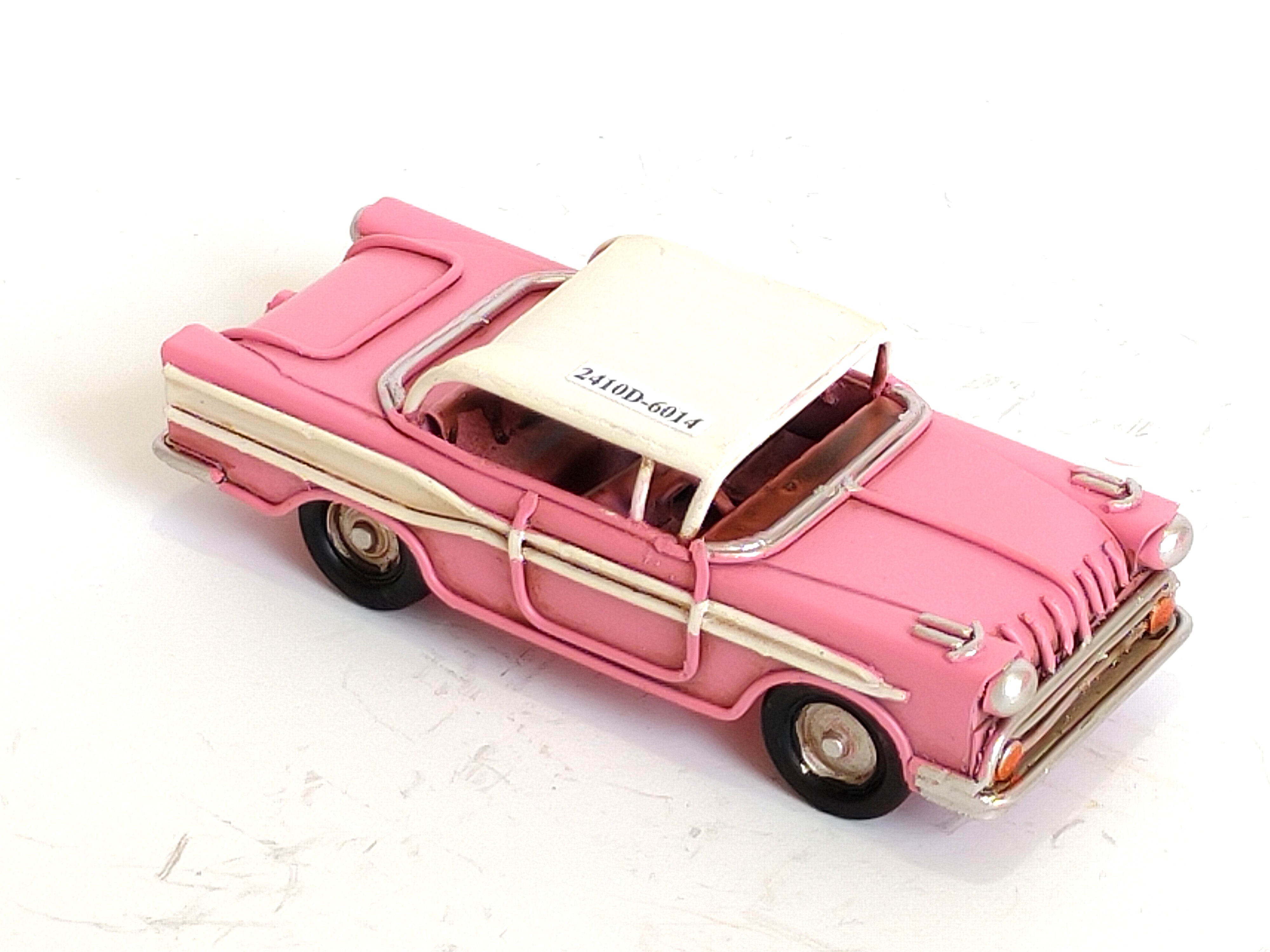 Vintage Metal Classic Car Pink